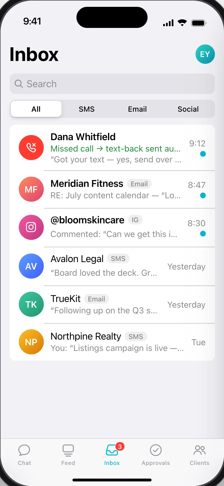 Agency OS for iPhone, coming soon: one inbox for texts, email and social